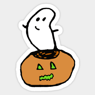 Haunted pumpkin Sticker